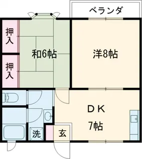 ハイツM&M A棟【2階】の間取り