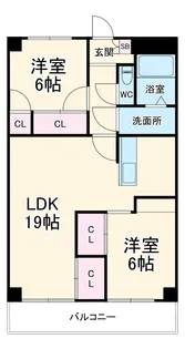 プロミネント四日市 【3階】の間取り