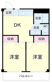フォレストコート磐田【2階】の間取り