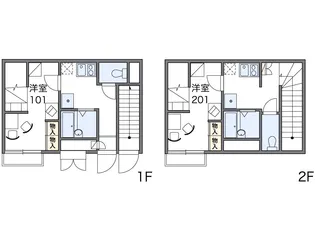 レオパレス渡Ⅱ【202号室】の間取り