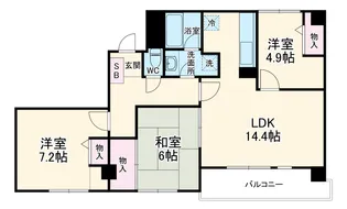 幕張イースト【4階】の間取り