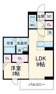 グランコート西大宮【1階】の間取り