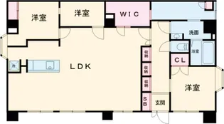 ディライト南烏山【1号室号室】の間取り