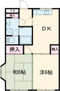 ジュネス喜多見【1階】の間取り
