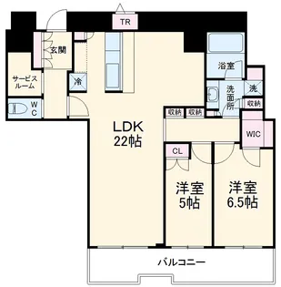 CHIBA CENTRAL TOWER【3103号室】の間取り