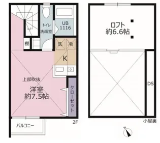 ミリアビタFK【2階】の間取り