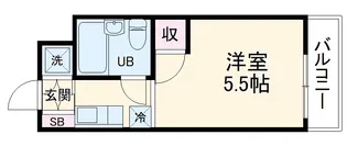 サンホワイト磯子【3階】の間取り