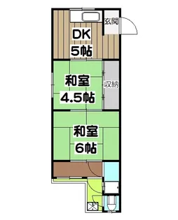 久景荘【15号室】の間取り