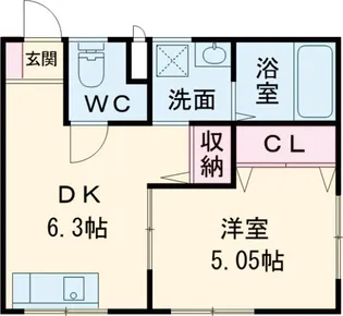 ヴィレッタ篠崎【101号室】の間取り