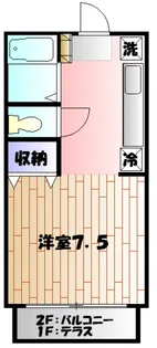 レジデンス渋谷【2階】の間取り