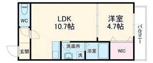 レジデンスコート豊中庄内【203号室】の間取り