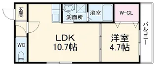 スクエアプレイス豊中【3階】の間取り