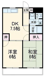 ファベール西浦和Ⅰ【202号室】の間取り
