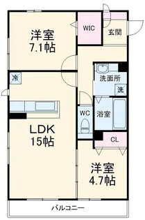 フローラ【3階】の間取り