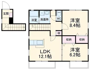 サンガーデン東神の倉【2階】の間取り