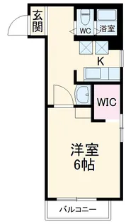 パークサイドアパートメンツ・パーソンズ【1階】の間取り