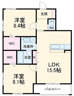 オラシオン八幡【5階】の間取り
