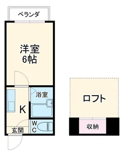 リージェントさつき【1階】の間取り