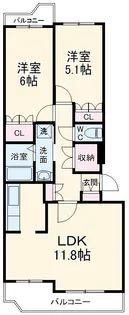 東急ドエル南浦和ビレッジ【3階】の間取り