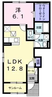 ラ エストレーヤ C【1階】の間取り