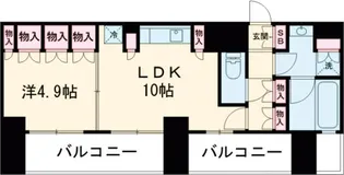 ディークラディア調布【6階】の間取り