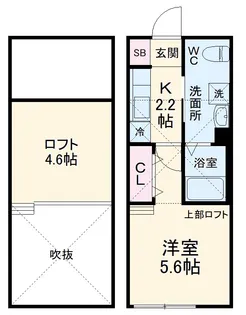 スピカ武蔵中原【2階】の間取り
