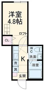 屏風浦アパート【202号室】の間取り