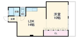 ファースト徳川【302号室】の間取り