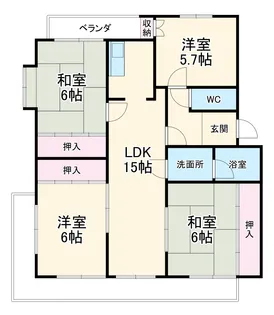 パークサイド千成【3階】の間取り