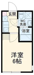 アザーレ・キュリオス久地B【1階】の間取り