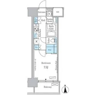 ヒヴィ・カーサ名駅西【6階】の間取り