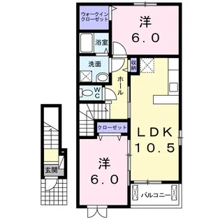 トルティエール【2階】の間取り