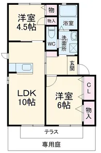 Espoir【Ⅰ105号室】の間取り