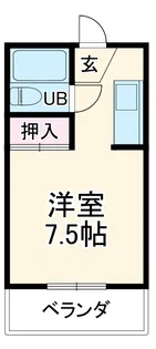 アーバニーハイム西横手【101号室】の間取り