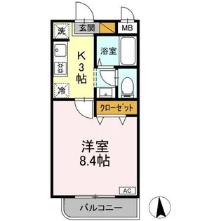 ベイグランデ【3階】の間取り