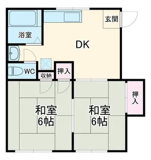 メゾンドソレイユ【203号室】の間取り