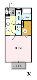 ドルフ・花みずきK【1階】の間取り