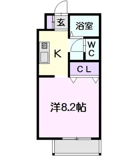 パークサイドビレッジ1番館【105号室】の間取り