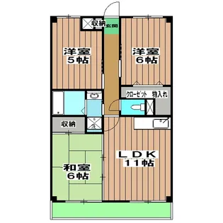 イーハトーブ俣野【302号室】の間取り