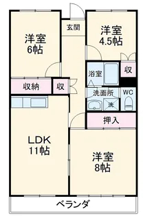 高井ハイツ【503号室】の間取り