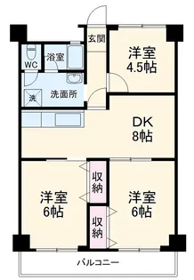 第2有馬グリーンハイム【4階】の間取り