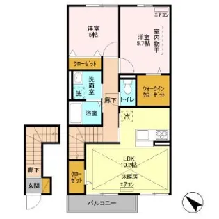 ユーミー【2階】の間取り