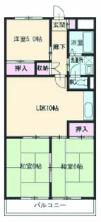 プレズ名古屋入場【501号室】の間取り