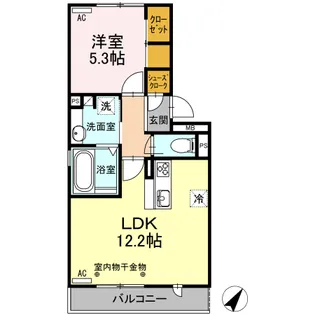 ラ・ブリエ【2階】の間取り