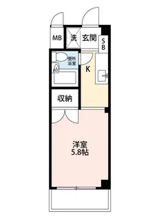 第一レジデンス白鳥【3階】の間取り