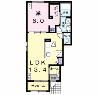 ベルファミーユⅣ【1階】の間取り