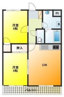 コートビレッジ渡瀬【1-C号室】の間取り