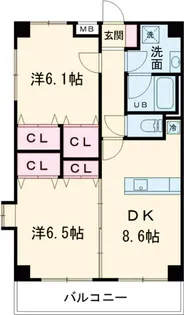 ジョワ・ド・ヴィーヴル【5階】の間取り