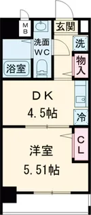 ペアパレス六町2号館【2階】の間取り