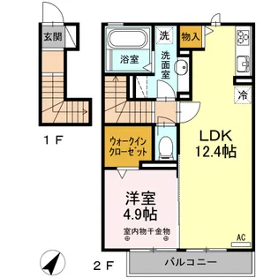 T’sコート【2階】の間取り